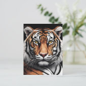 Tigerportrait Postkarte (Stehend Vorderseite)