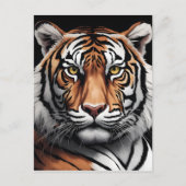Tigerportrait Postkarte (Vorderseite)