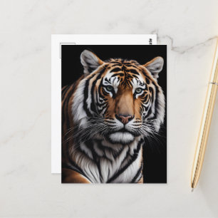 Tigerportrait Postkarte
