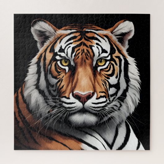 Tigerportrait Puzzle (Vertikal)