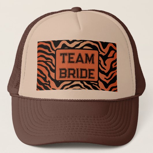 Tigerprint Truckerkappe (Vorderseite)