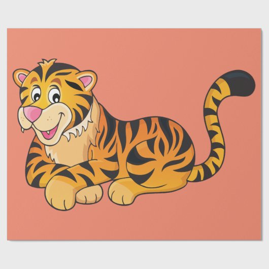 Tigerrücklaufpapier Geschenkpapier (Flach)