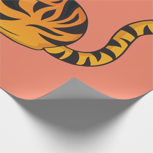 Tigerrücklaufpapier Geschenkpapier (Ecke)