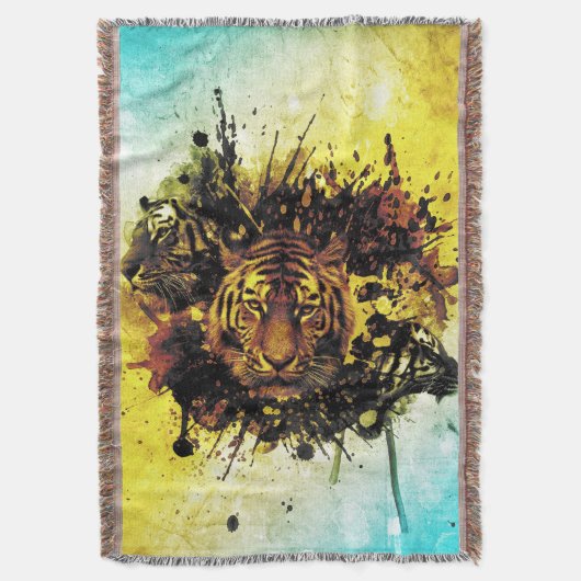 Tigers 3A Schubblanket Decke (Vorderseite Vertikal)