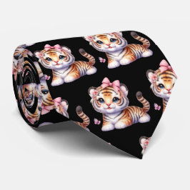 Tigers Adorable Kawaii Niedlich Neck Tie Krawatte