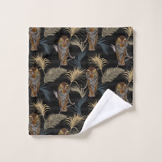 Tigers Bath Handtuch Set (Waschlappen)