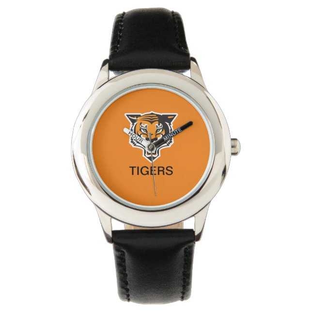 TIGERS Black Watch aus Edelstahl Armbanduhr (Vorderseite)