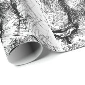 Tigers Blickschleifpapier Geschenkpapier (Rolleneckpunkt)