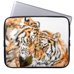 Tigers Couple Laptop Sleeve Family
