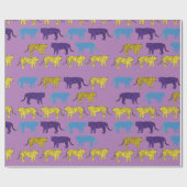 Tigers Digital Art Wrapping Paper Geschenkpapier (Flach)