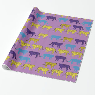 Tigers Digital Art Wrapping Paper Geschenkpapier