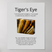 Tiger's Eye Crystal Bedeutung Poster (Vorne)
