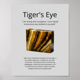 Tiger's Eye Crystal Bedeutung Poster