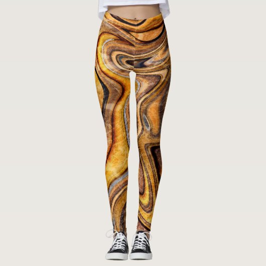 Tiger's eye gemstone leggings (Vorderseite)
