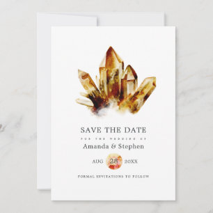 Tiger's Eye Kristalle Hochzeit Save The Date