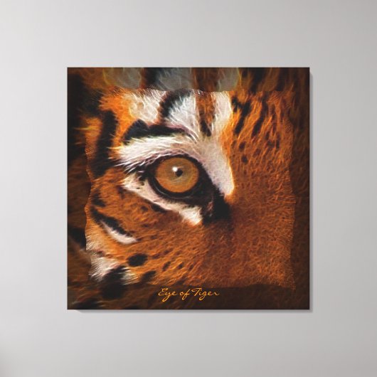 Tiger's Eye Wildlife Supporter Kunst auf Leinwand  (Vorderseite)