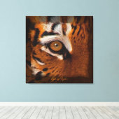Tiger's Eye Wildlife Supporter Kunst auf Leinwand (Insitu (Holzboden))