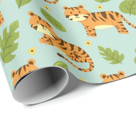 Tigers Geschenkpapier (Rolleneckpunkt)