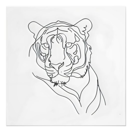 Tigers Hauptrolle Fotodruck (Vorne)
