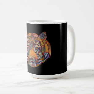 Tigers Head Mousemat Kaffeetasse