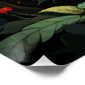 Tigers Illustration Poster (Ecke)
