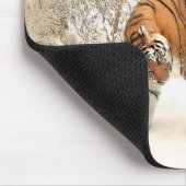 Tigers im Schnee Mousepad (Ecke)