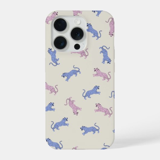 Tigers in der Creme iPhone Hülle (Rückseite)