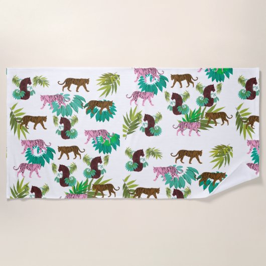 Tigers Jungle Strandtuch (Vorderseite)