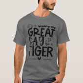 Tigers Lehrer Schule Sport Fan Team Geist Großer T-Shirt (Vorderseite)