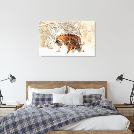 Tigers Leinwanddruck (Insitu (Schlafzimmer))