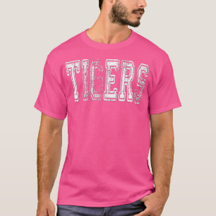 Tigers Maskottchen Bedrängtes Vintage-Schulsport N T-Shirt