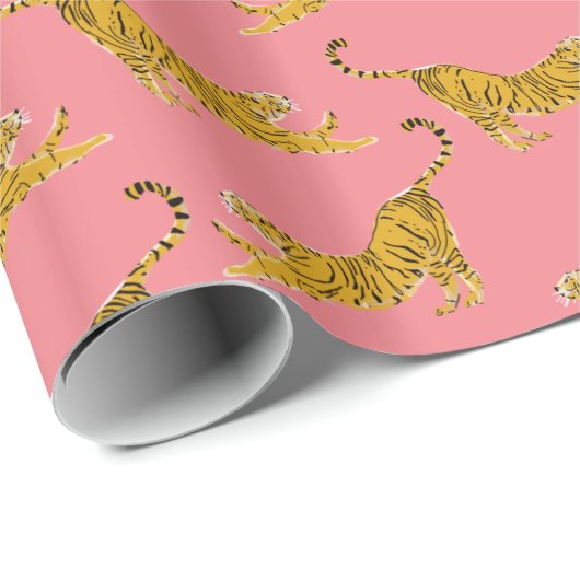 Tigers Pattern Geschenkpapier (Rolleneckpunkt)