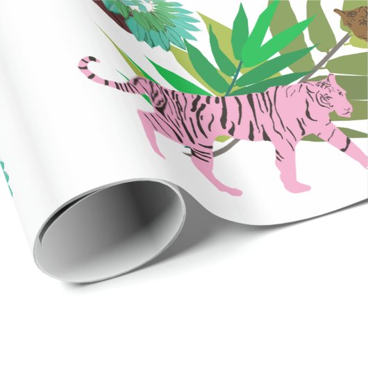 Tigers Pattern Geschenkpapier (Rolleneckpunkt)