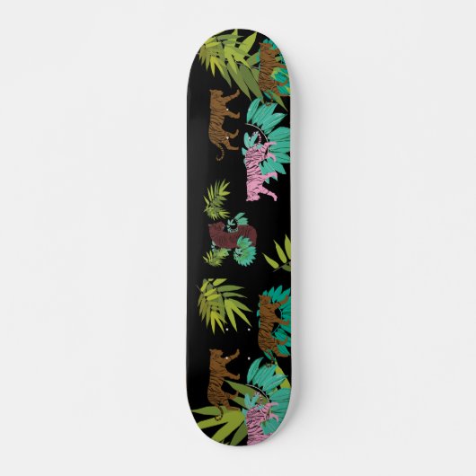 Tigers Pattern Skateboard (Vorne)