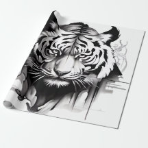 Tigers Portrait mit Atemberaubendem Design