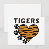 Tigers Postkarte (Vorne/Hinten)