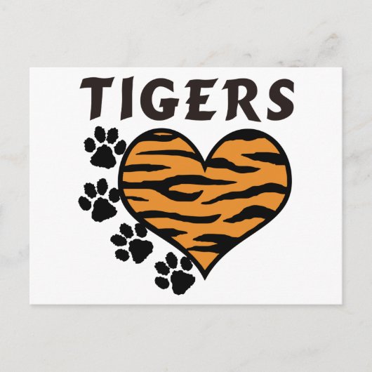 Tigers Postkarte (Vorderseite)