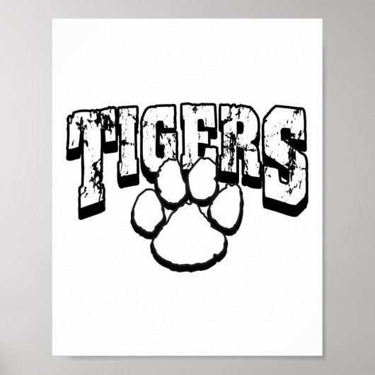 Tigers Schulgeist Ck Zurück zur Schule B Poster (Vorne)