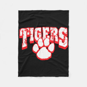 Tigers Schulgeist Zurück zur Schule R  Fleecedecke