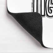 Tigers Schwung Schulgeist Orange Schwarzer Fußll S Mousepad (Ecke)