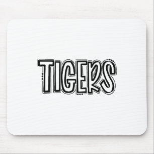 Tigers Schwung Schulgeist Orange Schwarzer Fußll S Mousepad