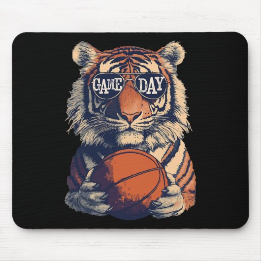 Tigers Sketll Spieltag Mousepad (Vorne)