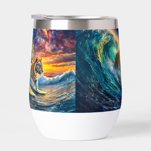 Tigers Surfing Space Design von Rich AMeN Gill (Rechts)