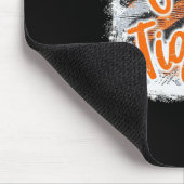 Tigers Swash Schulgeist Orange Schwarze Fußball S Mousepad (Ecke)