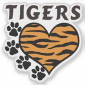 Tigers Team Aufkleber (Vorderseite)