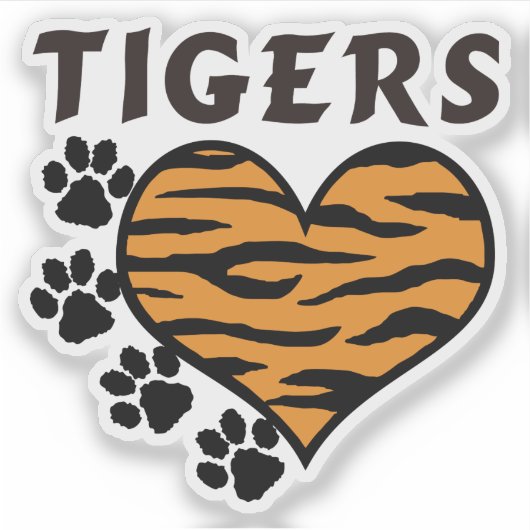 Tigers Team Aufkleber (Vorderseite)