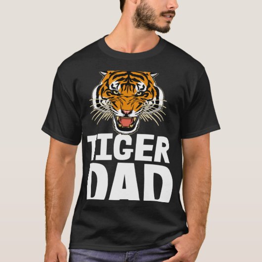 Tigers Vater Roaring Tiger T-Shirts Männer Tigerge (Vorderseite)