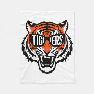 Tigers Vintager Sportname Design Männer Frauen Mäd Fleecedecke
