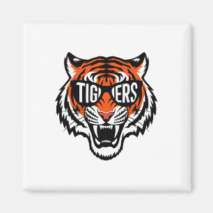 Tigers Vintager Sportname Design Männer Frauen Mäd Magnet