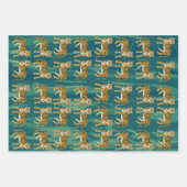 Tigers Wrapping Paper Sheets Geschenkpapier Set (Vorderseite 2)